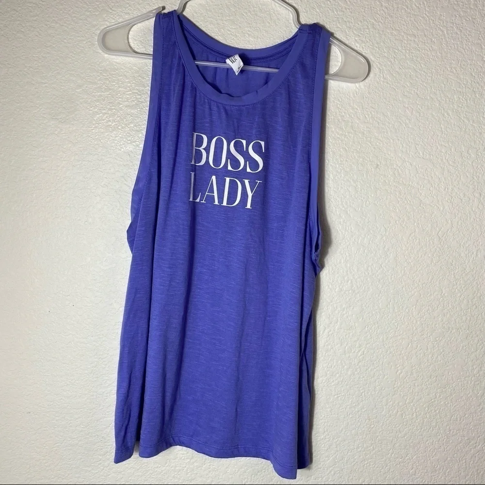 Athletic Collection "Boss Lady" PurpleTank Top Size: XL - Picture 1 of 6